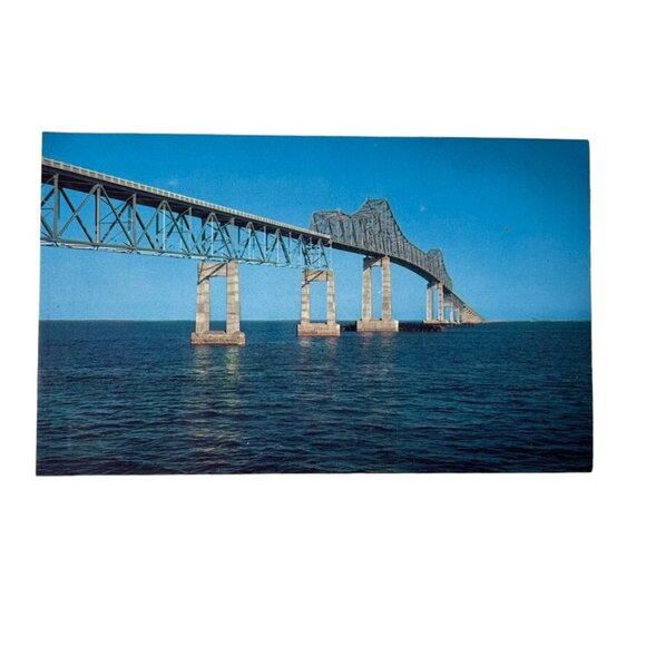 Vintage Postcard Sunshine Skyway Tampa Bay Bridge Florida Standard u - Picture 1 of 5